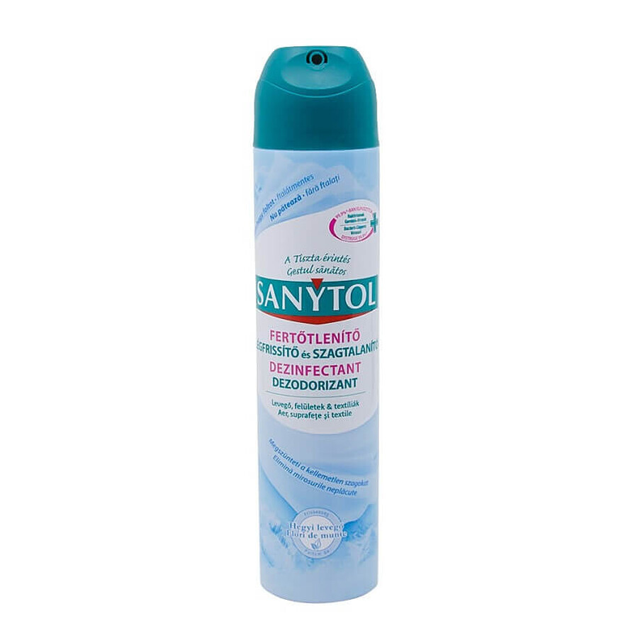 Disinfectant deodorising spray with mountain flowers, 300 ml, Sanytol