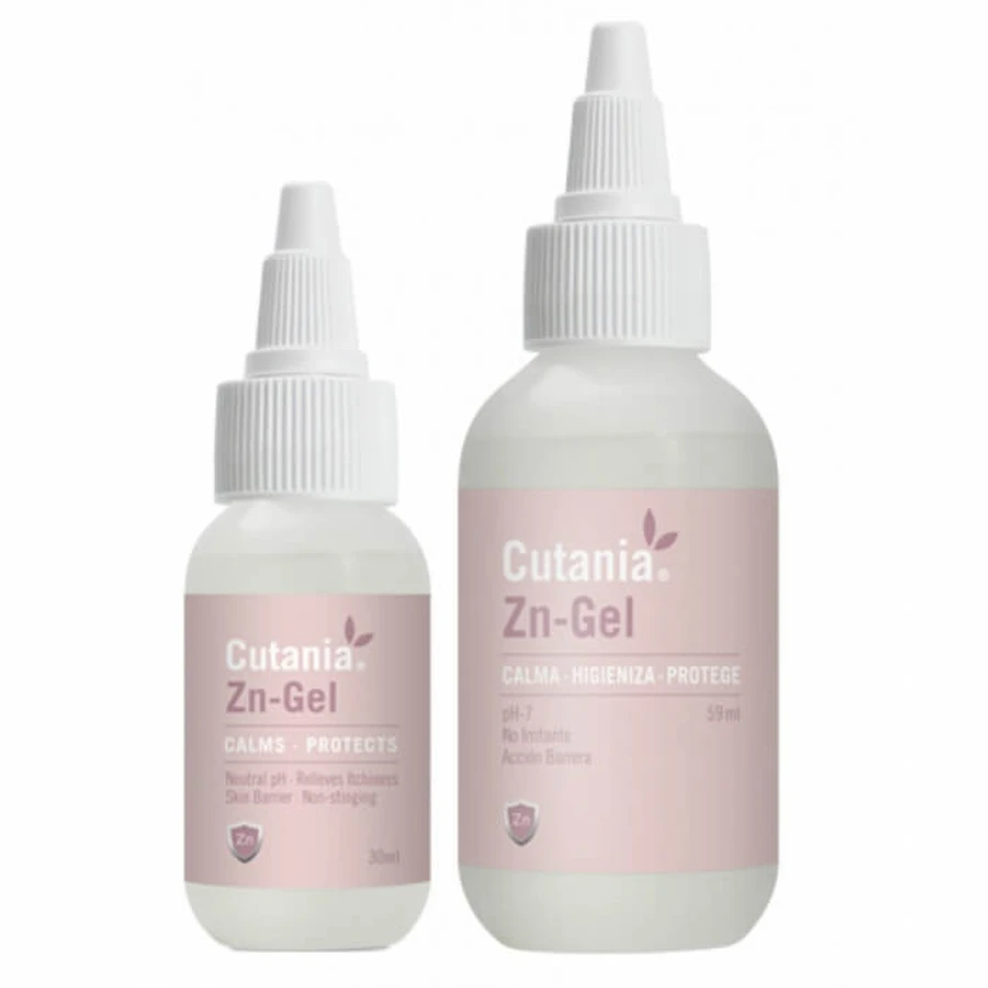 Fórmula dermatológica en forma de gel, con pH neutro, efecto calmante y desinfectante CUTANIA Zn-Gel, VetNova, 30ml