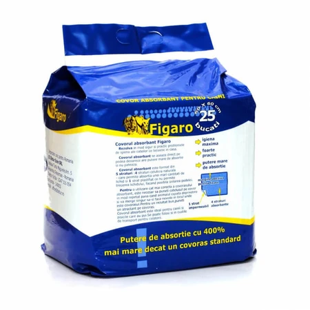 Absorberende mat voor honden figaro 60x60cm 25 stuks/verpakking