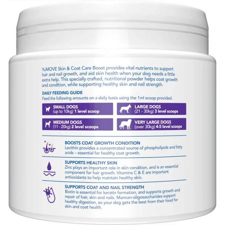 YuMOVE Skin&Coat Haargroeistimulator en conditioner voor honden 91.5gr