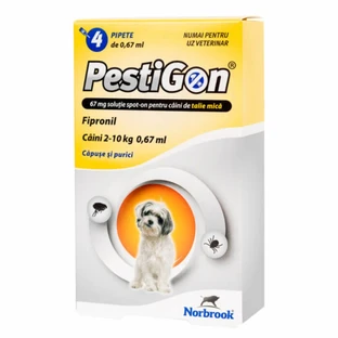 PestiGon Dog S spot on (2-10kg) fipronil x 4 pipetas