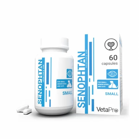 VETAPRO senophtan small 60caps/cut Neurologische Gesundheit für ältere Hunde und Katzen kleiner Rassen