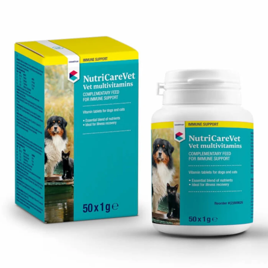 NutriCareVet Multivitamintabletten für Katzen und Hunde 50 Stück