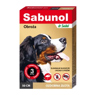 Collier Sabunol GPI pour chien, taille moyenne 10-25 kg Or , 50 cm