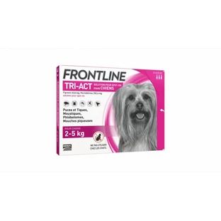 Frontline Tri-act XS spot on para perros de 2-5 kg - 1 pipeta antiparasitaria
