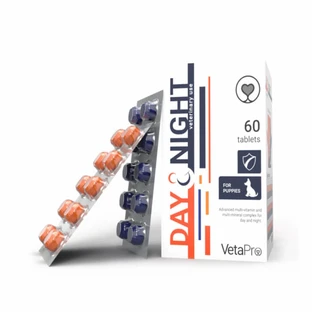 VETAPRO day&night complex vitamins 60tab/cut chiots