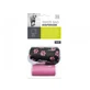 Garbage Bags, with soft textile backing M-PETS black and pink, 2 x 15 bags