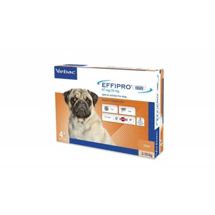 Effipro Duo Dog S 67 mg (2 - 10 kg), 4 pipettes
