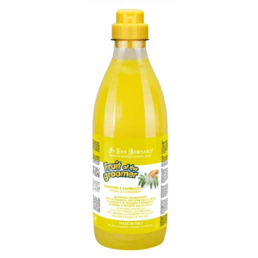Iv San Bernard Shampoo mit Ingwer und Holunder, für Hunde und Katzen, 1000 ml