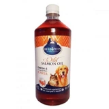 Huile de saumon sauvage, chiens et chats, peau et poils, BEST4PETS, 1l
