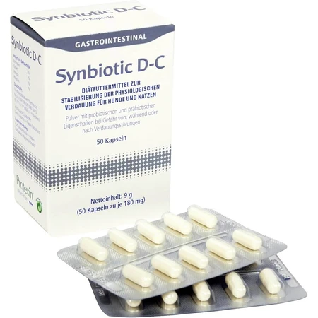 Synbiotic D-C for Dogs and Cats, 50 Capsules