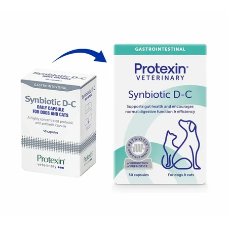 Synbiotic D-C voor honden en katten, 50 capsules