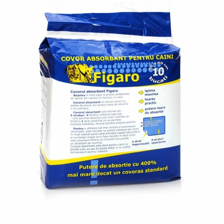 Absorberende mat voor honden figaro 60x60cm 10 stuks/verpakking
