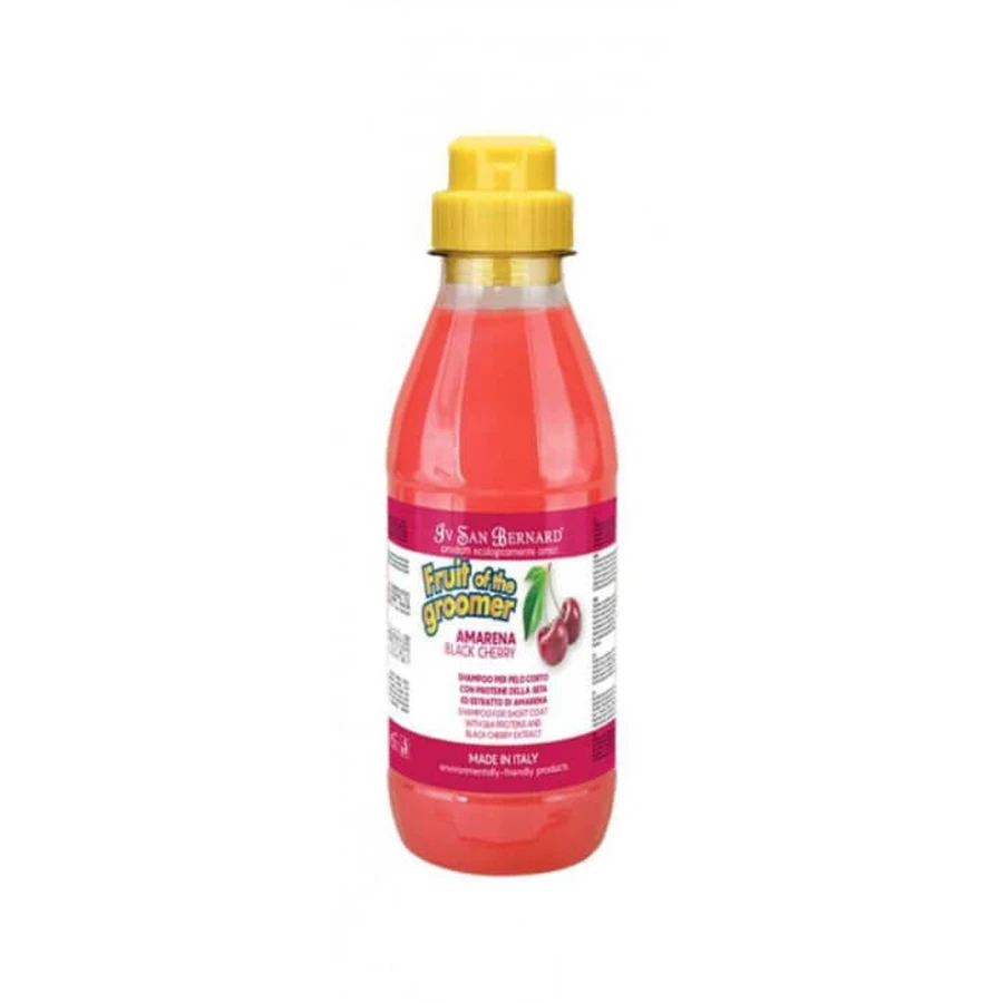 Champú para pelo corto Iv San Bernard Black Cherry, para perros y gatos, 500 ml
