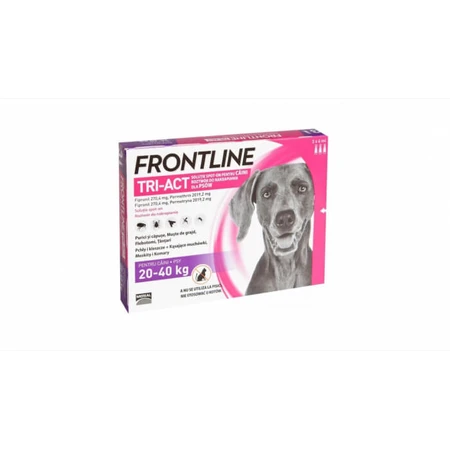 Frontline Tri-act L spot on voor honden 20-40 kg - 1 pipet antiparasitaire middelen