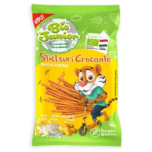 Barritas crujientes sin gluten, 45 g, Bio Junior