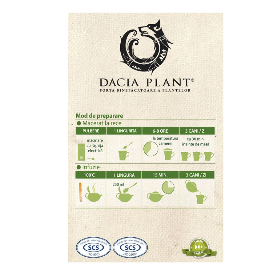 Kräutertee Magengesundheit, 50 g, Dacia Plant