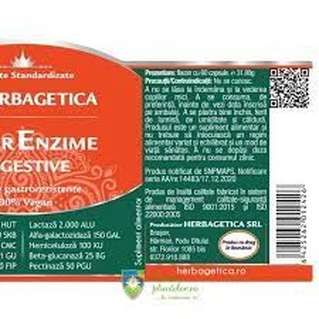 Super Verdauungsenzyme, 30 Kapseln, Herbagetica