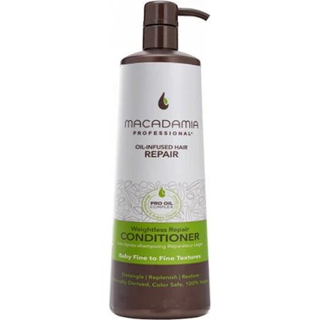 Macadamia Vegan Weightless Repair Reconstructie/Voedende Conditioner voor Droog Haar 1000ml