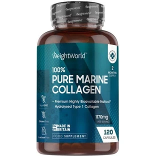 WeightWorld Collagène Marin 100% Pur avec Acide Hyaluronique 120 gélules