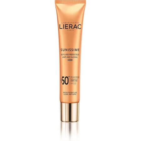Lierac Sunissime BB Fluid Anti Age Global Golden Sunscreen Crema Facial SPF50 con Pigmento 40ml