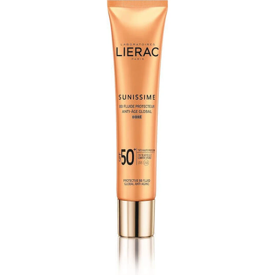 Lierac Sunissime BB Fluid Anti Age Global Golden Sunscreen Crema Facial SPF50 con Pigmento 40ml