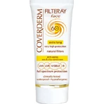 Coverderm Filteray Crème Getint Zachtbruin Waterdichte Zonnebrandcrème voor het Gezicht Zonbescherming (SPF) 60 met Kleur 50ml