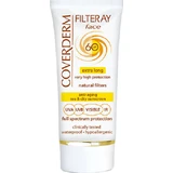 Coverderm Filteray Cream Tinted Soft Brown Wasserfeste Sonnenschutzcreme für das Gesicht Sonnenschutz (SPF) 60 mit Farbe 50ml