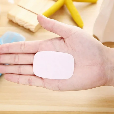Mini-Seife Einweg-Papier-Seife Flippy Portable Flippy Box Geeignet für Reisende 20 Stück Orange
