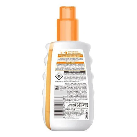 Garnier Ambre Solaire Invinsible Protect Tan Vitamin E and Carotene Water Resistant Sunscreen Body Lotion SPF30 Spray 200ml