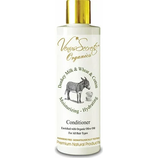 Venus Secrets au lait d'ânesse, au blé et au coton Après-shampooing hydratant pour tous types de cheveux 100ml