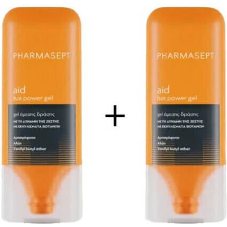 Pharmasept Hot Power Gel Plus Gel Calentador 2x100ml 2pcs 200ml