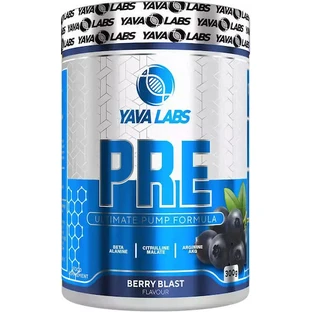 Yava Labs PRE Workout Suplemento Pre-Entrenamiento 300gr Berry Burst