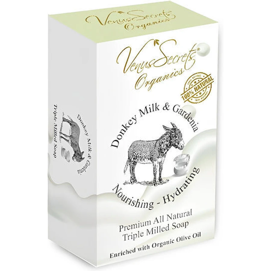 Venus Secrets Savon corporel au lait d'ânesse & Gardenia 110gr
