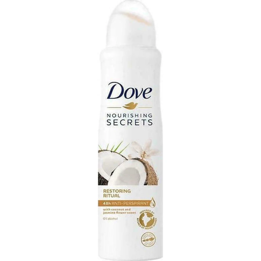 Dove Secretos Nutritivos Ritual Restaurador Desodorante Coco y Flor de Jazmín 48h Spray 150ml