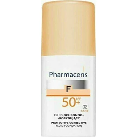 Pharmaceris Protective - Corrective Fluid Foundation Facial Sun Cream SPF50 with Pigment 02 Sand 30ml