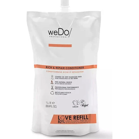 Wedo Rich and Repair Wiederaufbau/Nährende Spülung für alle Haartypen 1000ml