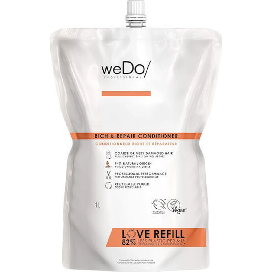 Wedo Rich and Repair Wiederaufbau/Nährende Spülung für alle Haartypen 1000ml