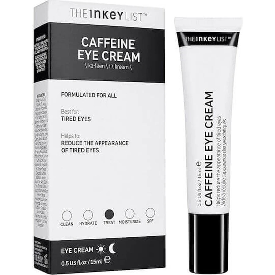 The Inkey List Cafeïne Oogcrème tegen donkere kringen 15ml