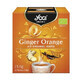 Organic tea with orange, ginger, cinnamon and vanilla Ginger Orange, 12 bags, Yogi Tea