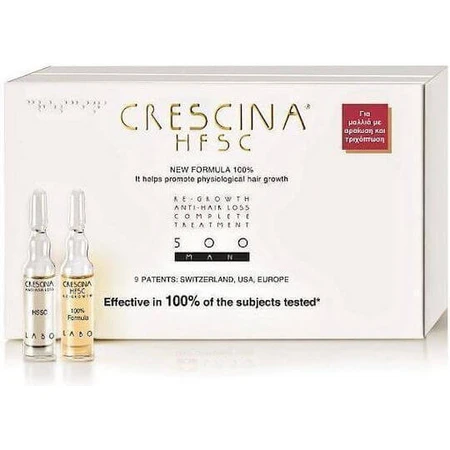 Labo Crescina Complete Treatment HFSC 100% 500 Haar Ampulle für Haarausfall für Männer 20x3.5ml