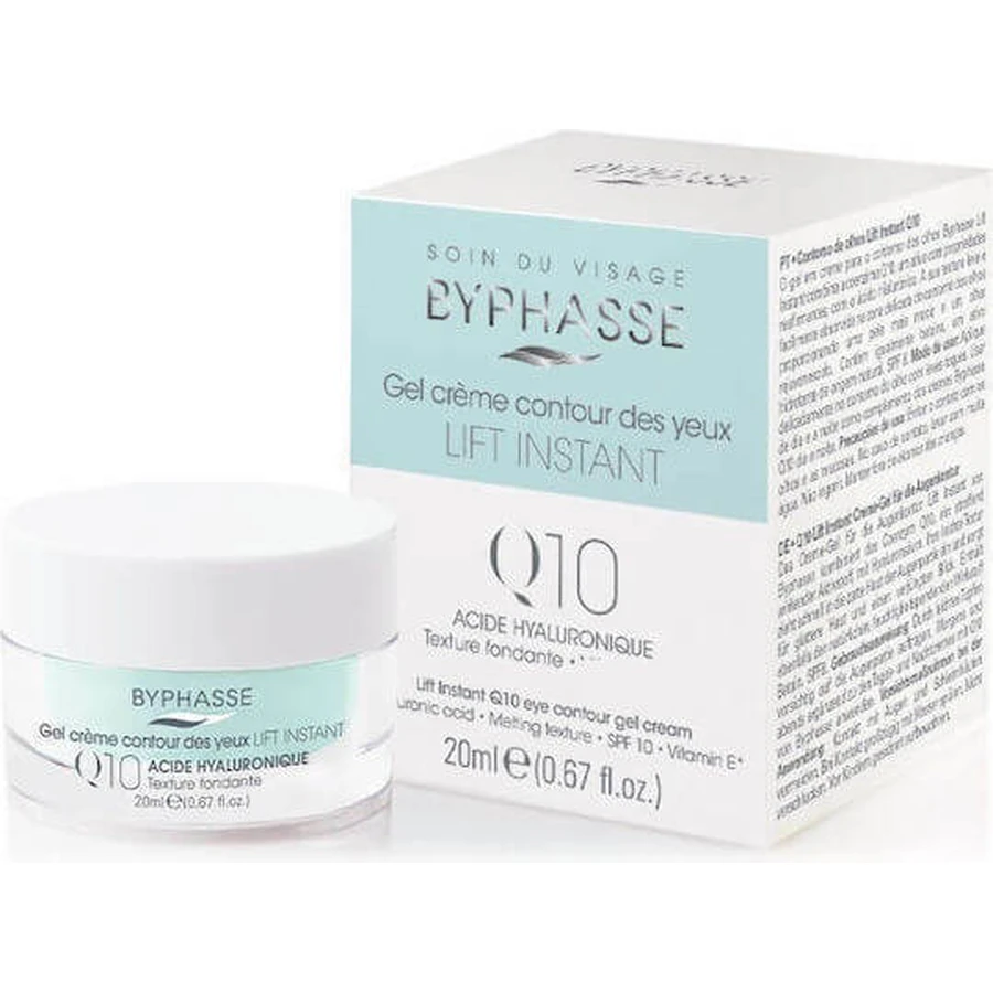 Byphasse Lift Instant Q10 Q10 SPF8 Feuchtigkeitsspendende und straffende Augencreme SPF8 mit Hyaluronsäure 20ml