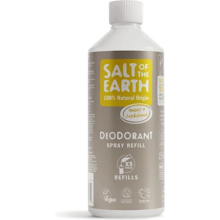 Salt of the Earth Amber Sandelhout Deodorant Navulling 500ml