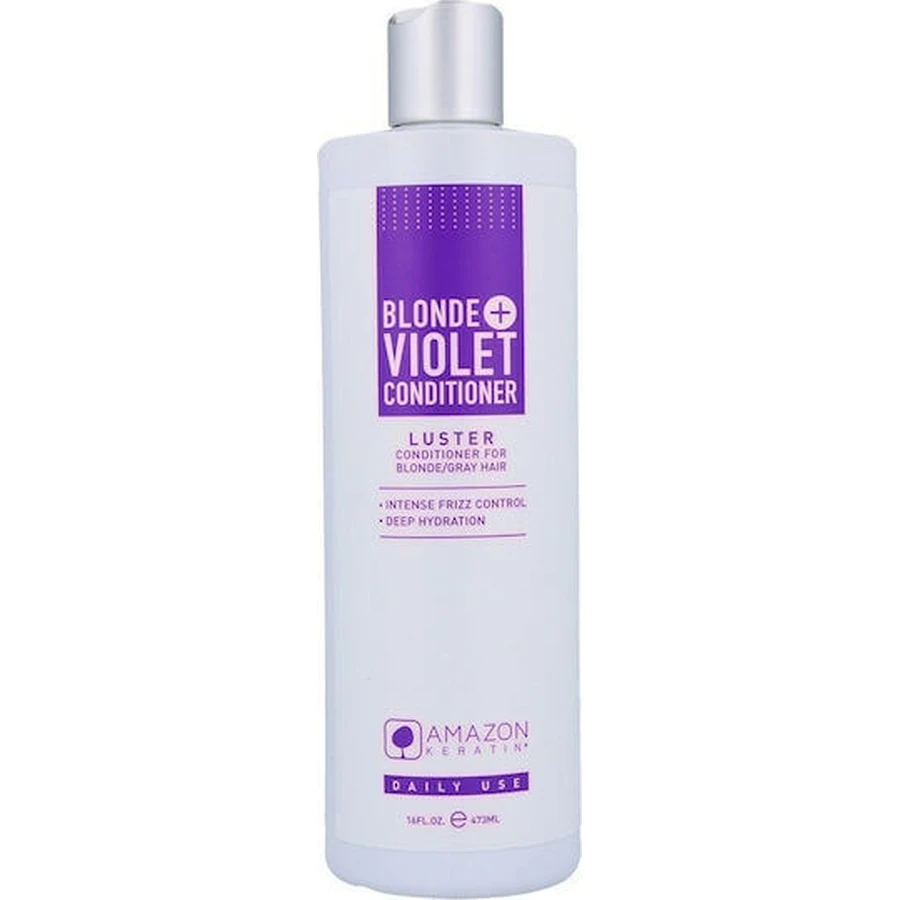 Amazon Keratin Blonde + Violet Reconstruction/Nourishing Conditioner for All Hair Types 473ml