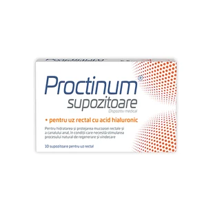 Hyaluronzuur zetpillen, 10 stuks, Proctinum