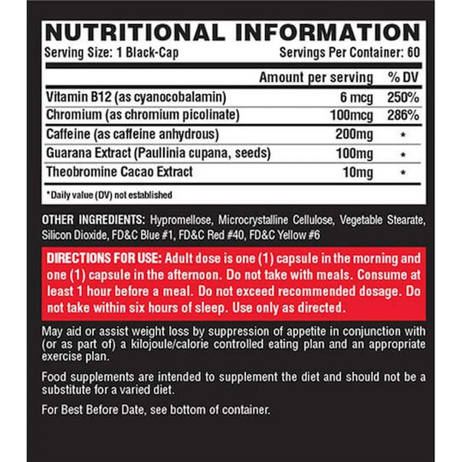 Nutrex Lipo 6 Schwarz 60 Kapseln