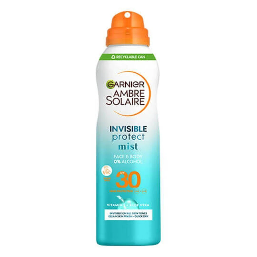 Garnier Invisible Protect Mist Mist Waterproof Sun Protection Body Mist SPF30 150ml