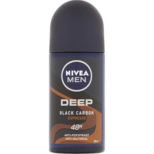 Nivea Men Deep Black Black Carbon Espresso 48h Antitranspirant Deodorant 48h Roll-On 50ml