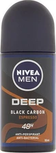 Nivea Men Deep Black Black Carbon Espresso 48h Déodorant Antiperspirant 48h Roll-On 50ml