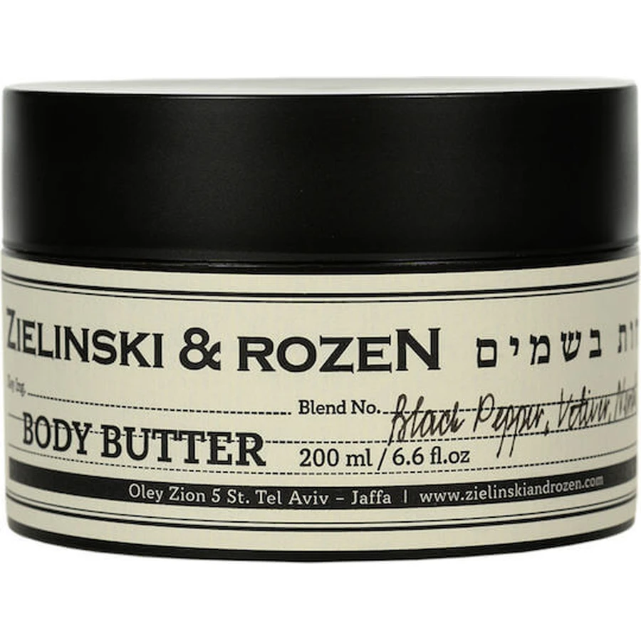 Amber Zwarte peper Vetiver Neroli Zwarte peper Body Butter 200ml